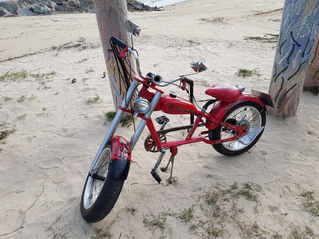 Limited Edition Vintage Schwinn Stingray LED Fatboy Chopper Cruiser Bicycle By Orange County Choppers Cycle LED