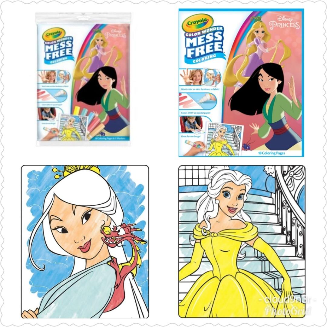 Cloud9n3r S February 2019 Facebook Crayola Color Wonder Mess Free Coloring Pad Markers Disney Princess Giveaway Books Stationery Children S Books On Carousell