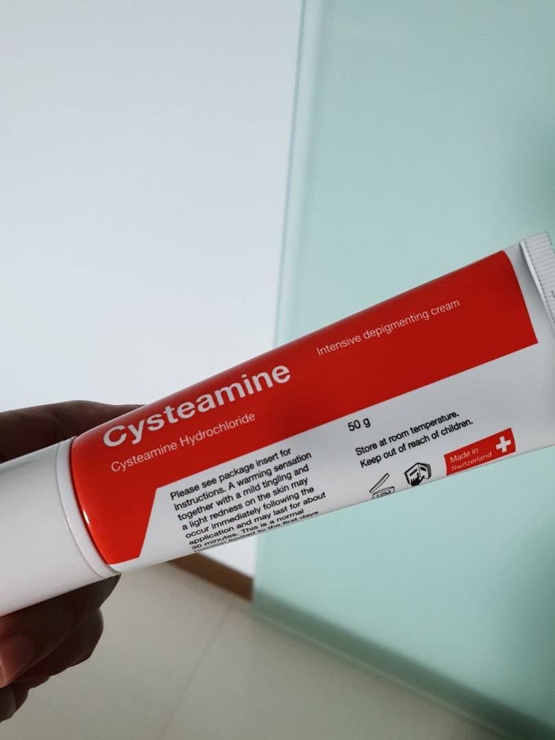 Cysteamine cream top