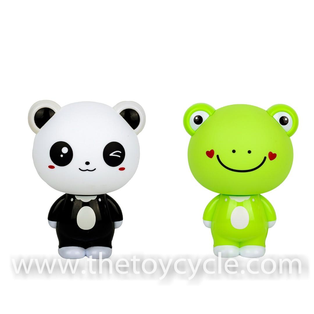 Desk Lamp Big Head Cute Lamp Panda Frog Car Accessories