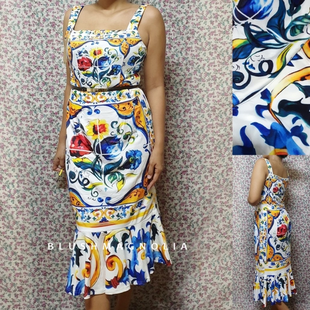 d&g majolica dress