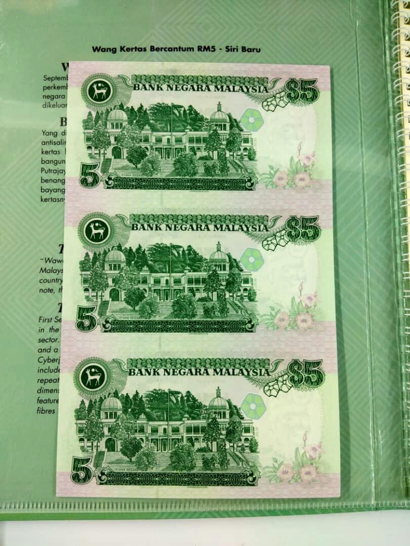 Duit Uncut Rm5 Pair 2keping 3x1 Antiques Currency On Carousell