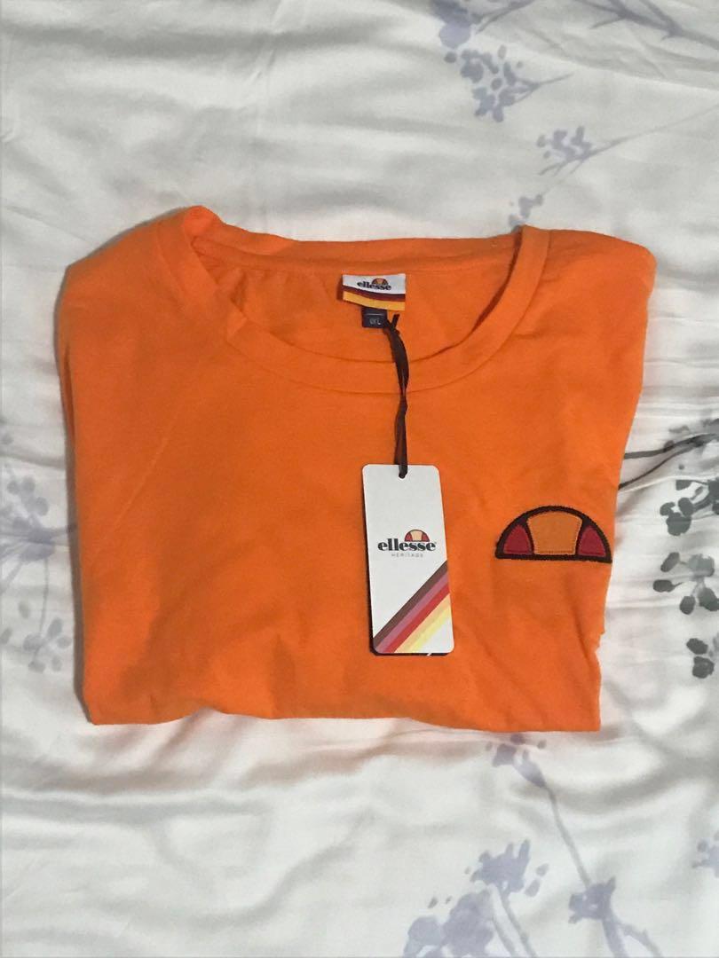 orange ellesse t shirt