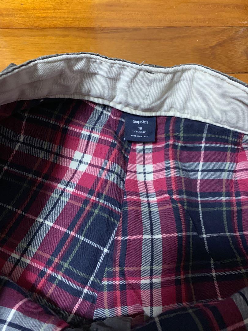 gap tartan trousers