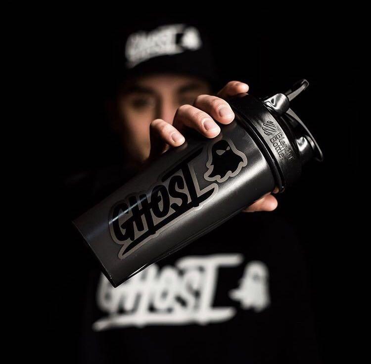 Ghost Lifestyle Black Blender Bottle 28 Oz 600ml Loop Top Shaker Alphalete Christian Guzman Sports Equipment Sports Games Water Sports On Carousell