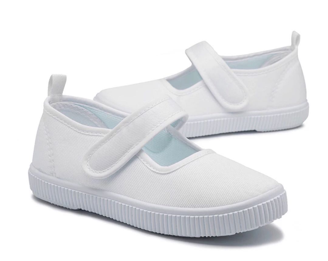 girls white school shoes