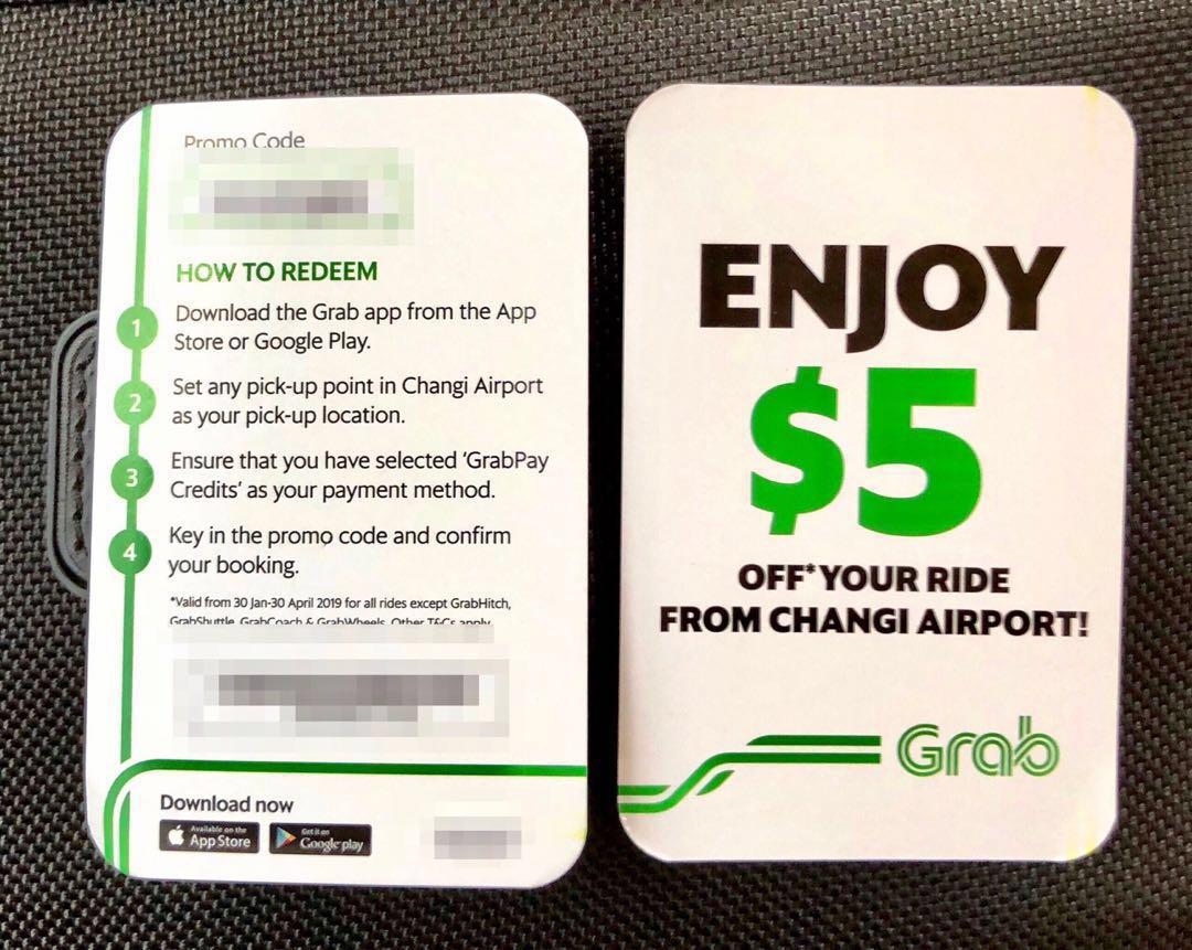 Grab 5 off PromoCode for GrabRide from Changi Airport