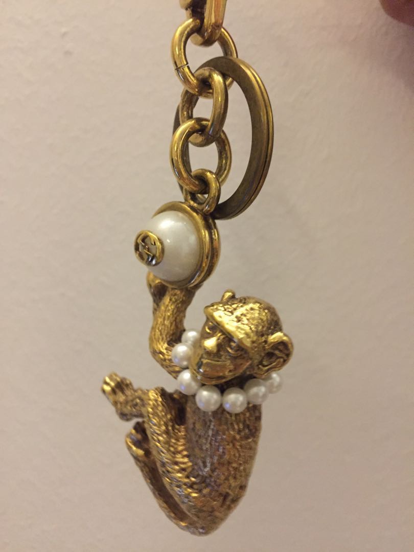 Gucci monkey sale keychain