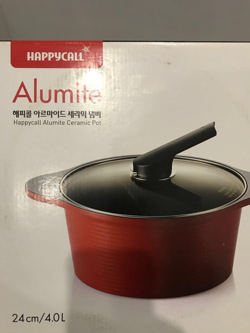 Happycall Alumite Ceramic Pot 24cm 4l Home Appliances Kitchenware On Carousell