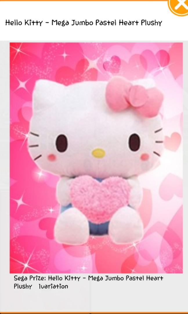 hello kitty heart plush