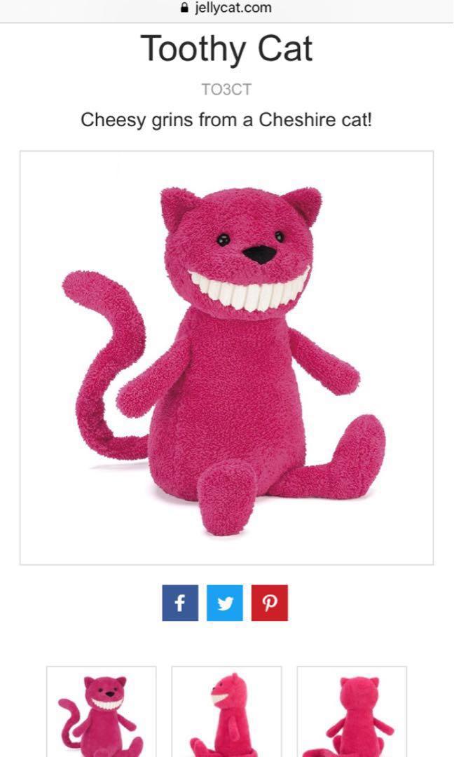 Jellycat discount toothy cat