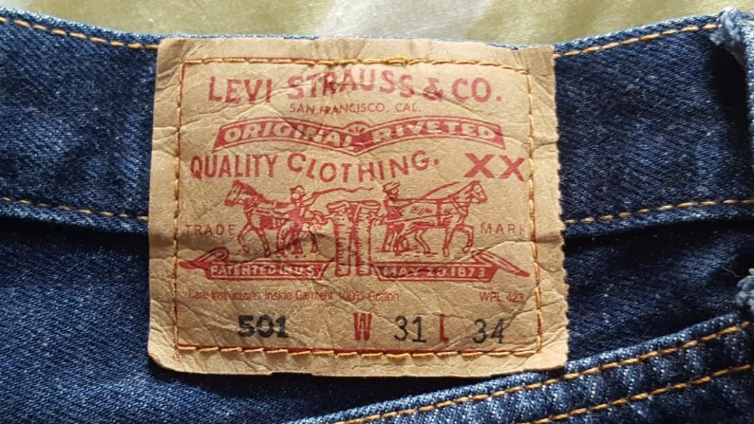 levis 501 w31 l34