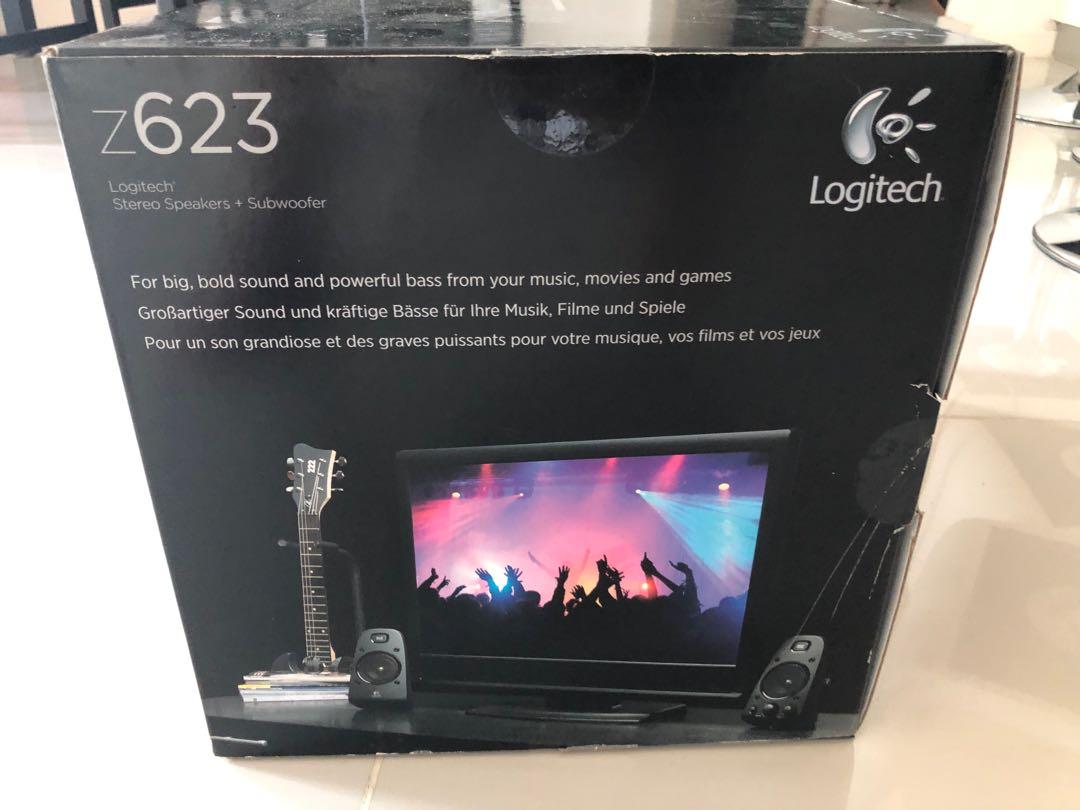 Logitech Z623 Stereo Speaker and Subwoofer, Audio, Soundbars, Speakers