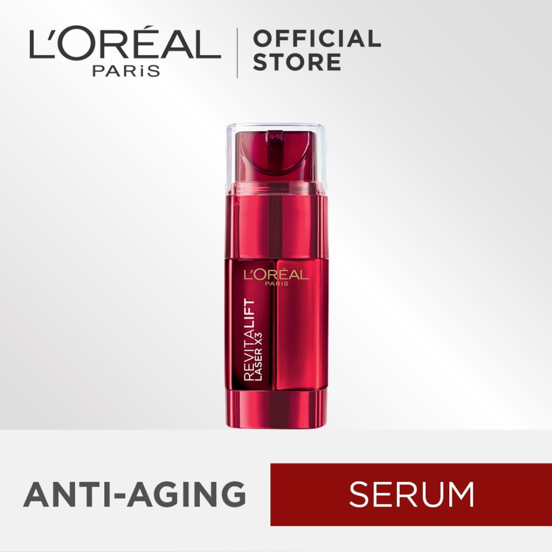 Loreal Paris Revitalift Laser X3 Anti Aging Double Serum 48ml Health Beauty Face Skin Care On Carousell