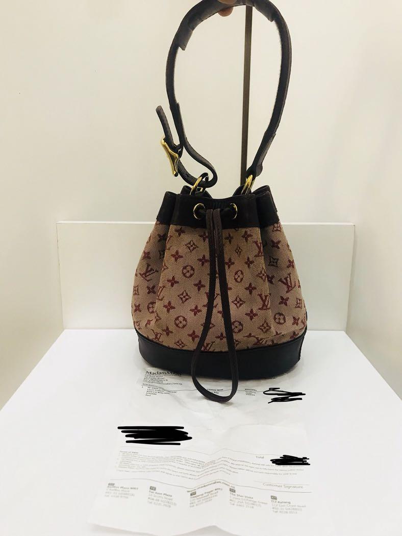 Louis Vuitton Bucket Bag - Mini Noe in Mini Lin, Luxury, Bags