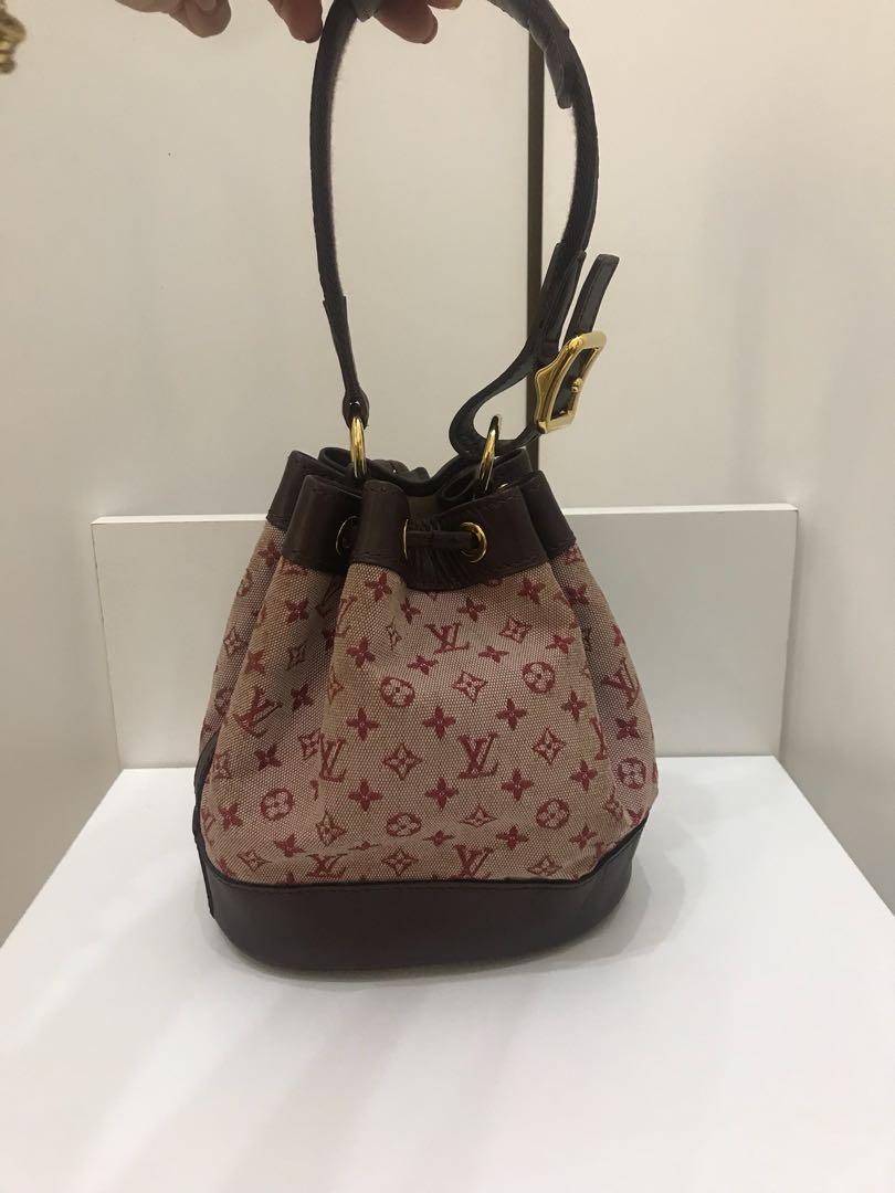 Louis Vuitton Large Noe Monogram Mini Lin Shoulder Bag