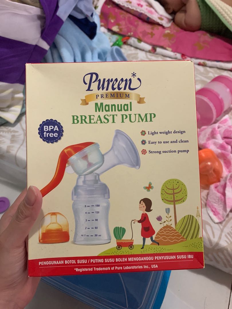 Manual Breastpump Pureen Premium Babies Kids Nursing Feeding
