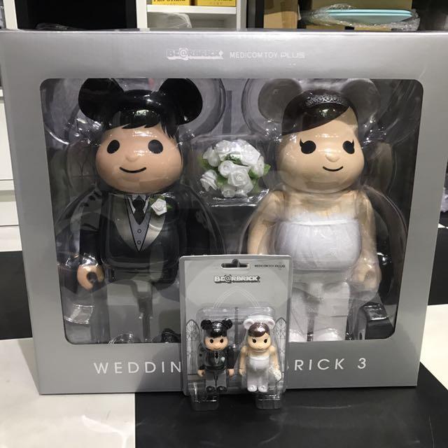 MEDICOM TOY BE@RBRICK - グリーティング結婚3 PLUS 100% & 400% sets 