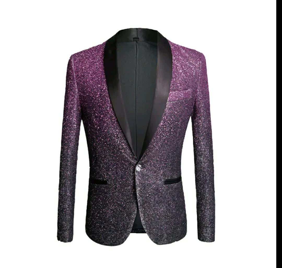 Purple mens blazer discount jacket