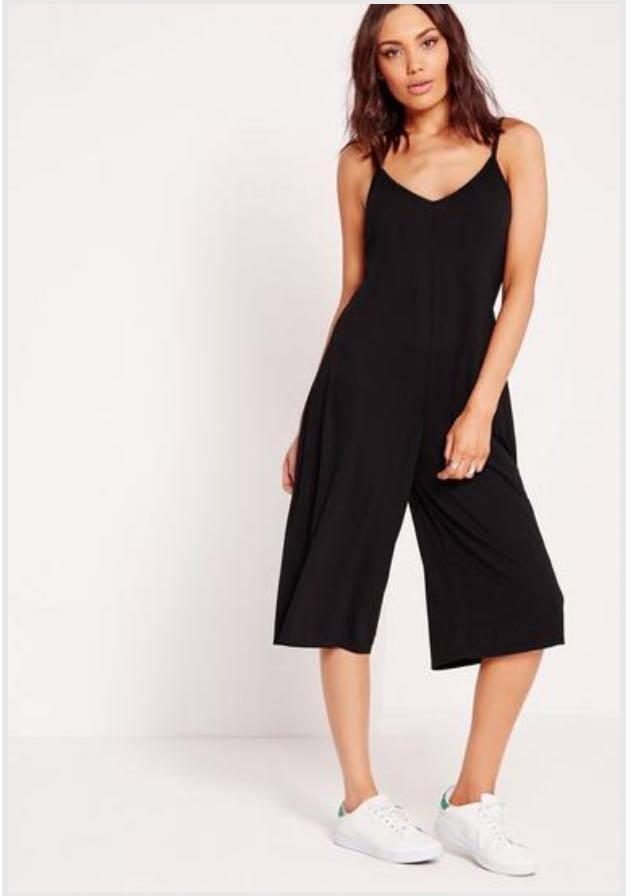 plunge culotte jumpsuit
