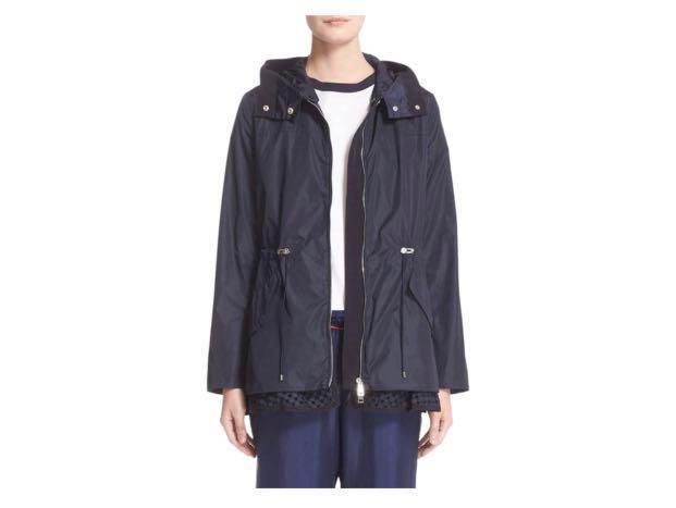 moncler black raincoat