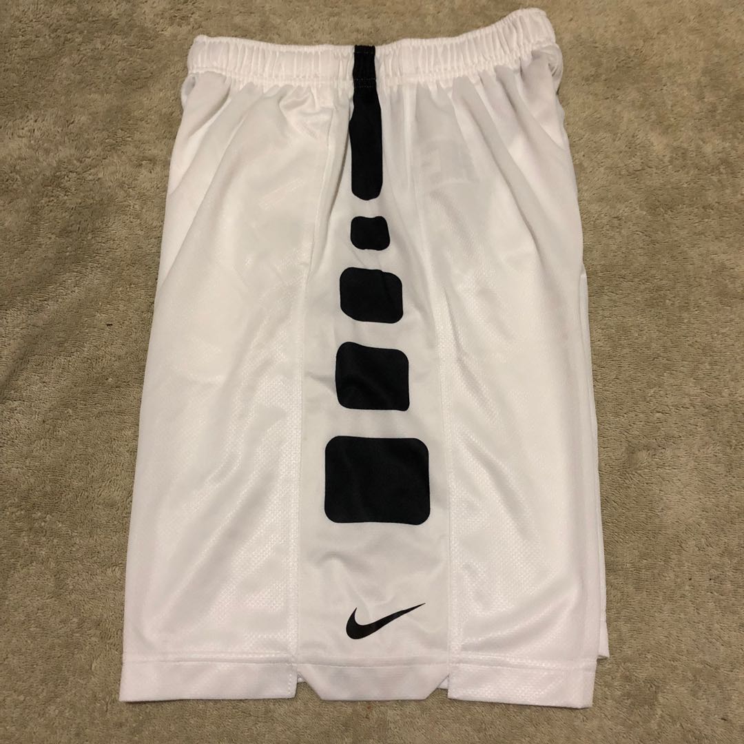 White nike elite shorts on sale