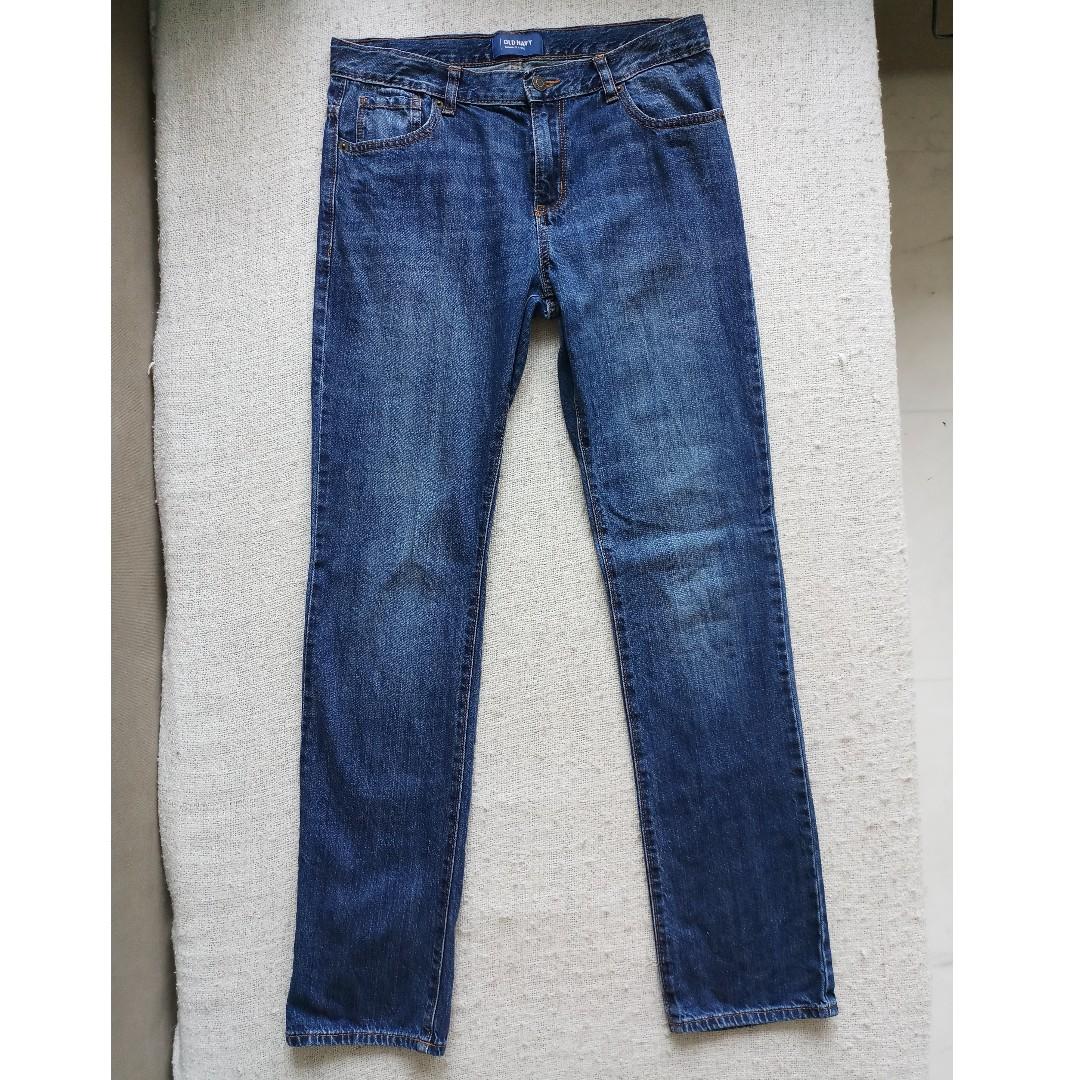 Old Navy Men S Skinny Jeans Blue Men S Fashion Clothes Bottoms On Carousell