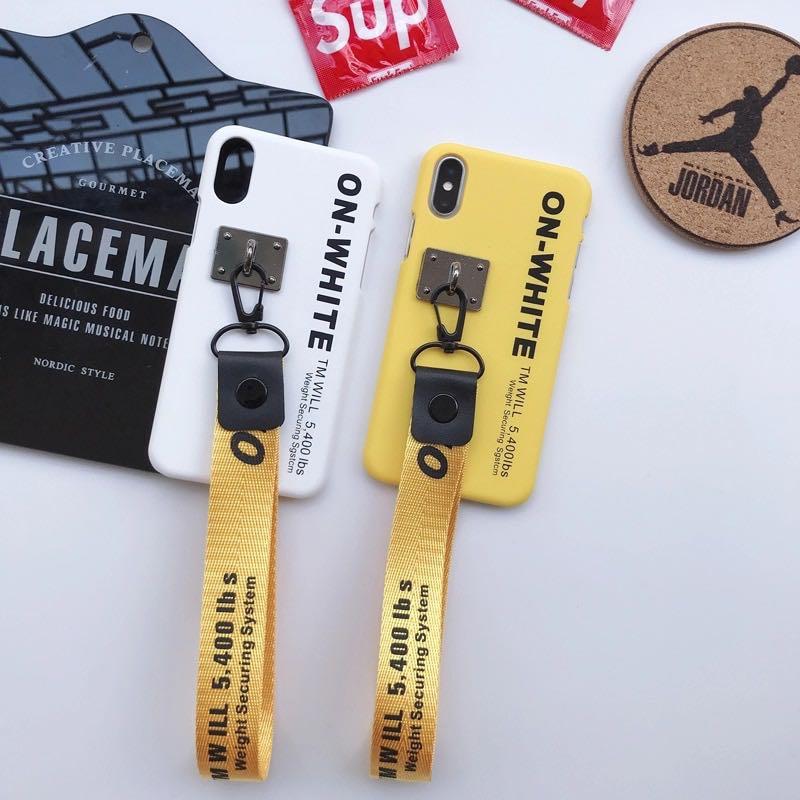 Off white case with strap clearance