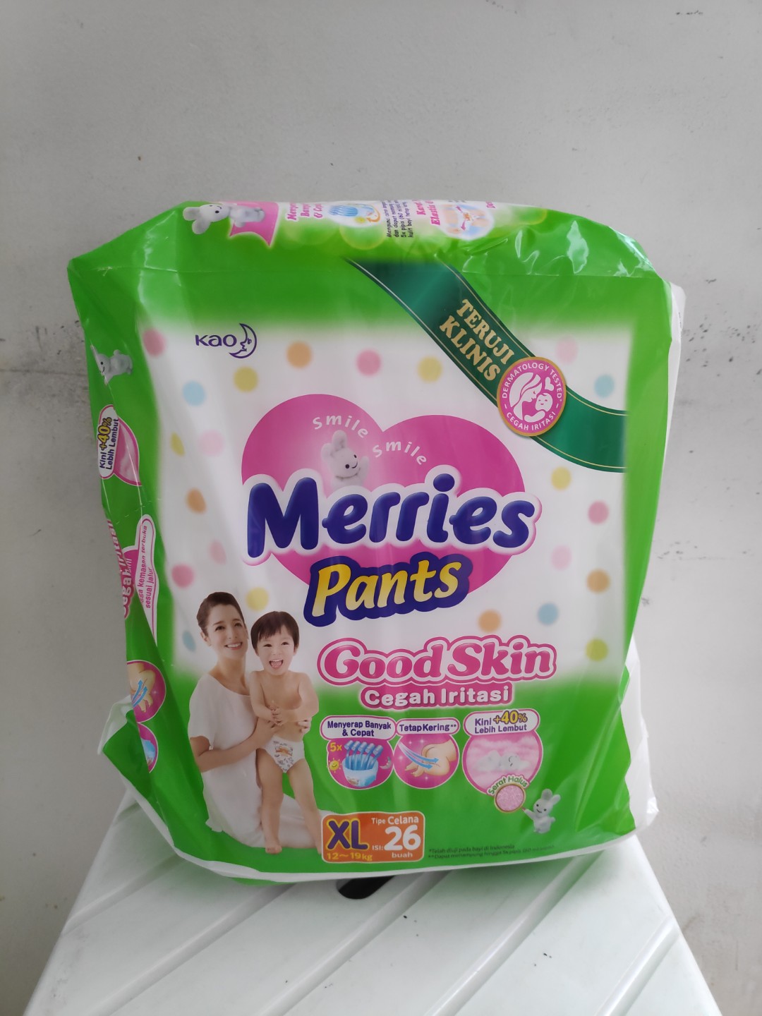 merries pampers xl