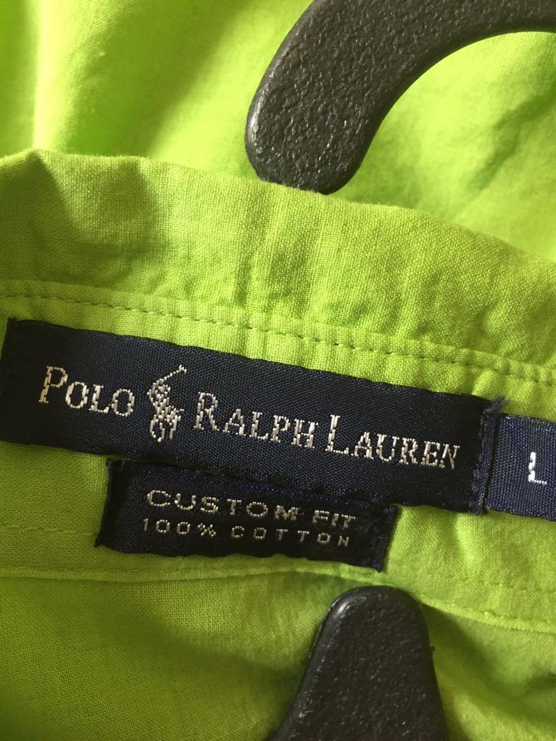 Polo Ralph Lauren Green Shirt, Fesyen Wanita, Pakaian Wanita ...