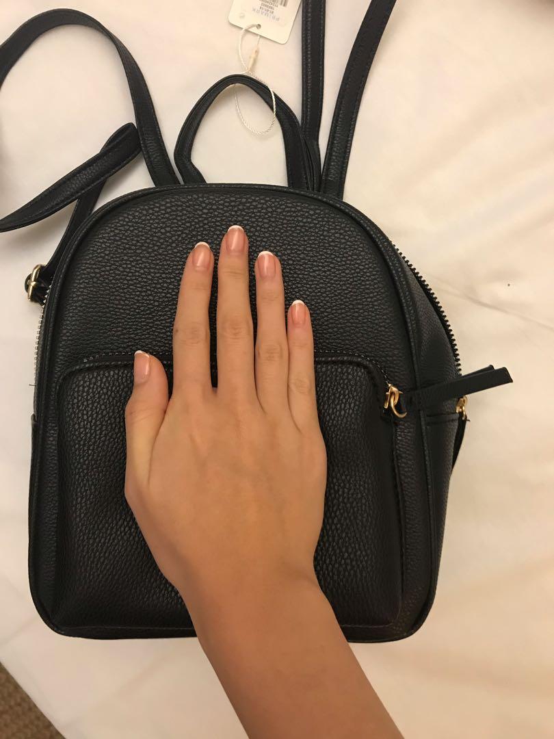primark black backpack