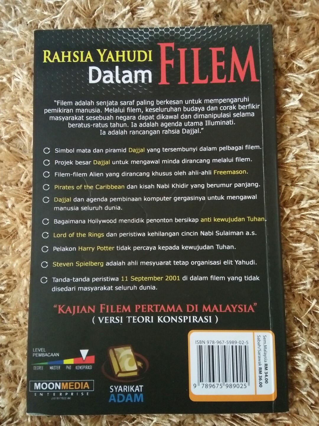 Rahsia Yahudi Dalam Filem Hollywood Books Stationery Books On Carousell