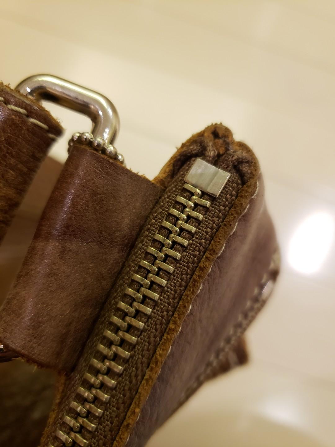 Roots Brown Woven Leather Crossbody Bag, Women's Fashion, Bags & Wallets on Carousell