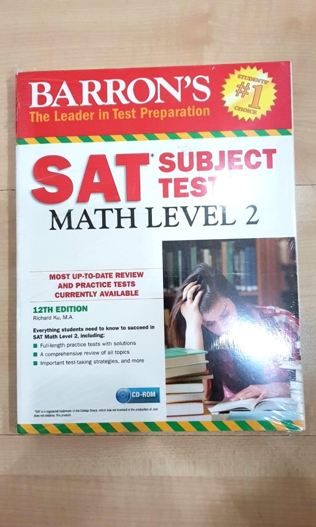 New Sat Subject Math Level 2 Barron S Books Stationery