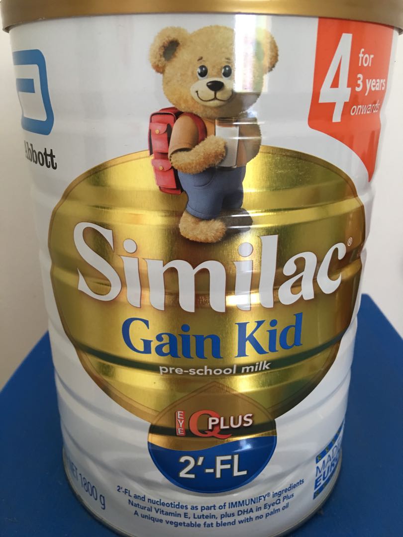 similac gain plus 3 above
