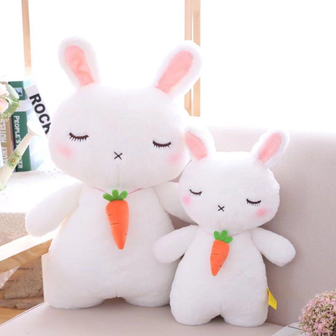 Sleeping Rabbit Bunny Soft Plush Toy Doll Valentine Gift Toys Games Stuffed Toys On Carousell