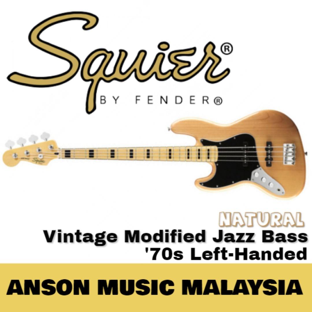 Squier vintage modified jazz 2024 bass left handed