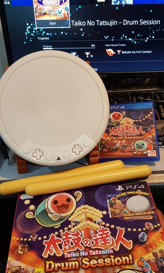 Taiko No Tatsujin Drum R3 Game Disc Ps4 Video Gaming Video Games On Carousell - epic drum kit roblox