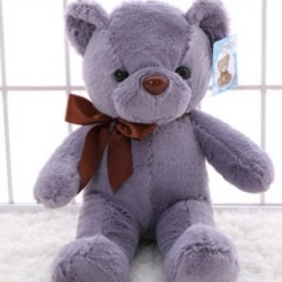 purple color teddy bear