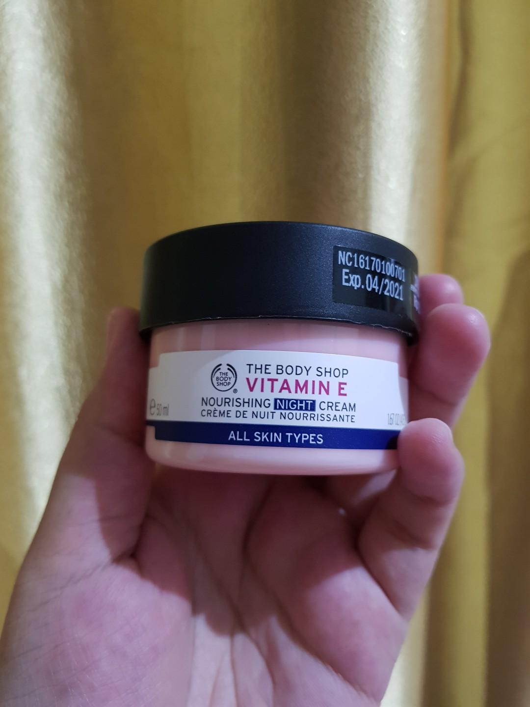 The Body Shop Reno Vitamin E Night Cream Health Beauty