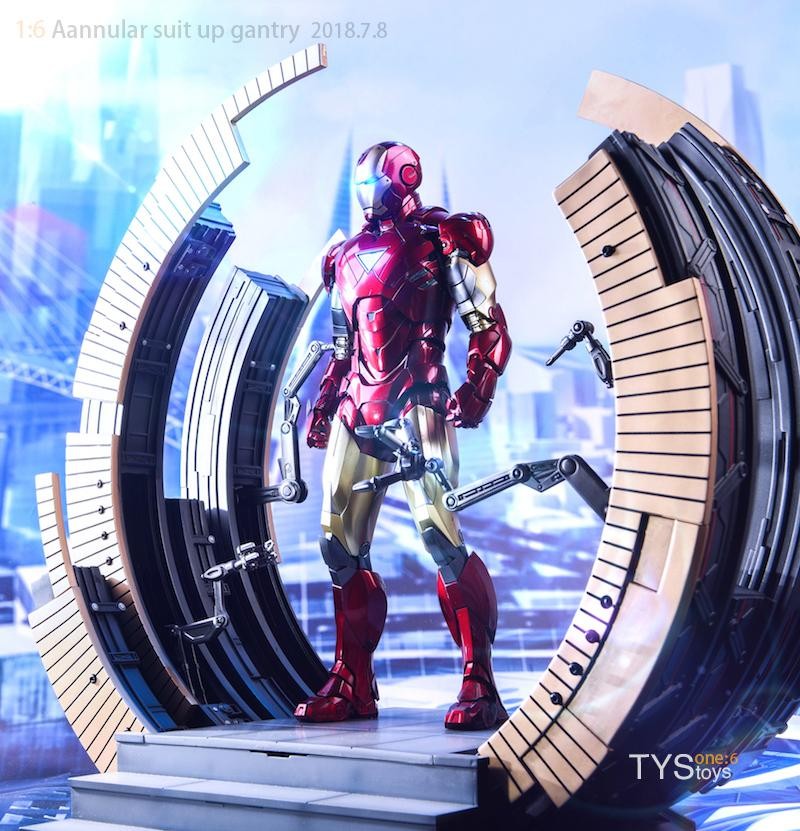 Tys Toys Iron Man Mark 6 Mk VI Suit up 
