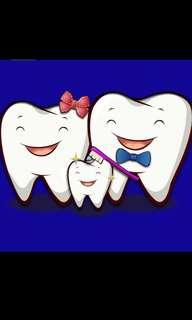 Cleaner at dental clinic