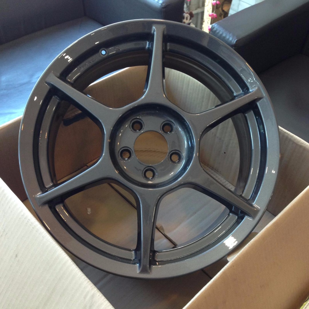 17 Original Buddyclub P1 Sports Rim With Tyres 5x100 Sr1648 Car Accessories Tyres Rims On Carousell
