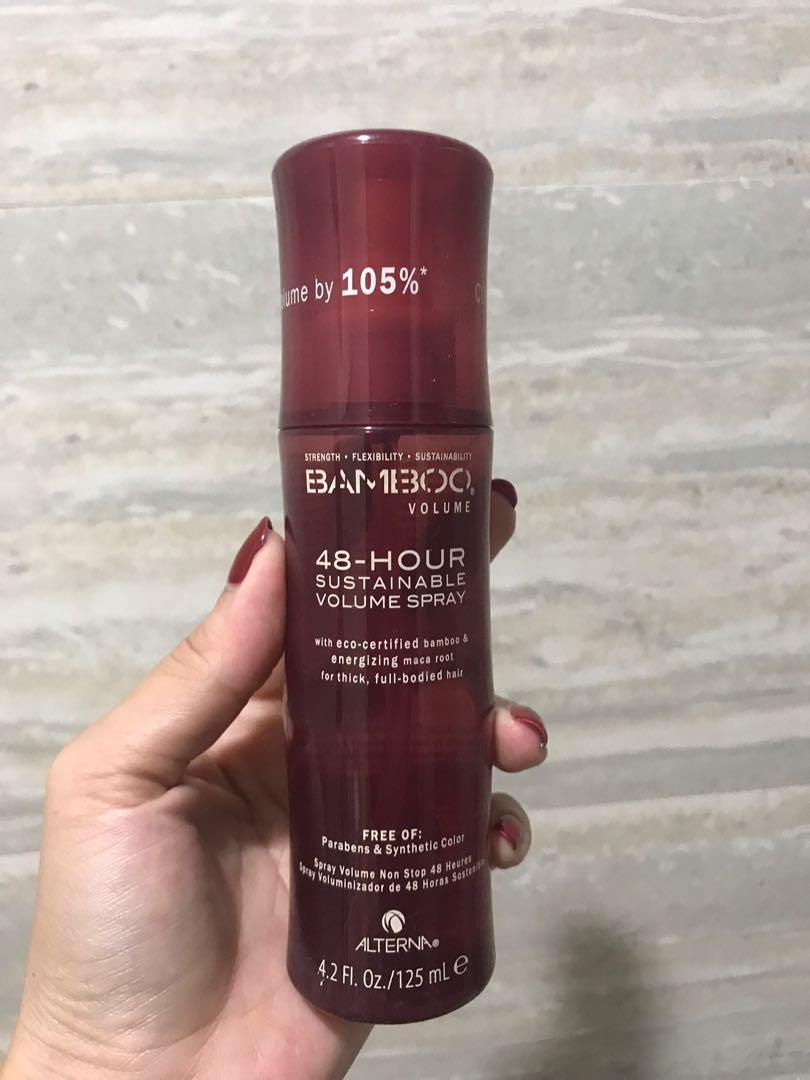 Alterna Bamboo 48 Hour Sustainable Volume Spray 125ml Health Beauty Hair Care On Carousell