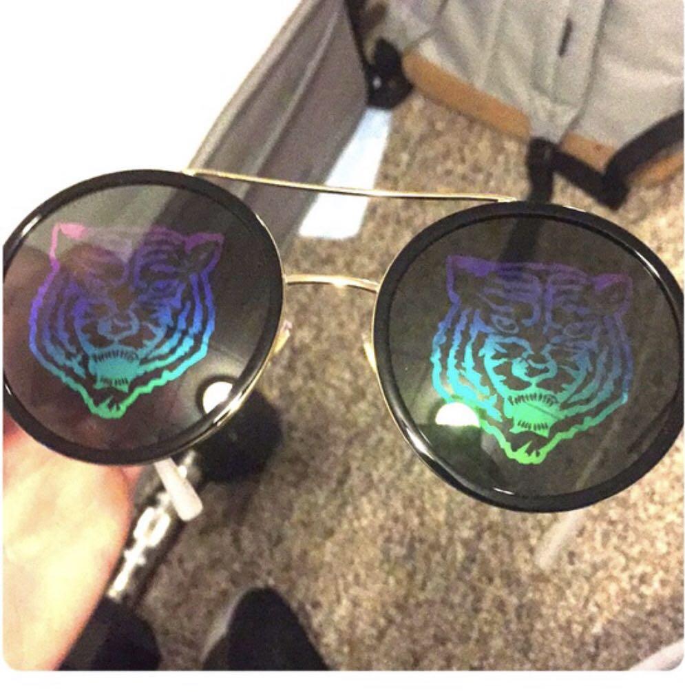 Gucci tiger round sunglasses