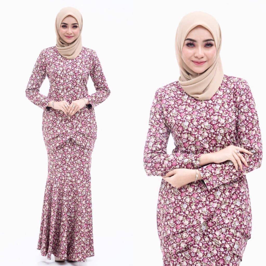 Baju Kurung English Cotton Sisik Ikan Muslimah Fashion Two Piece On Carousell