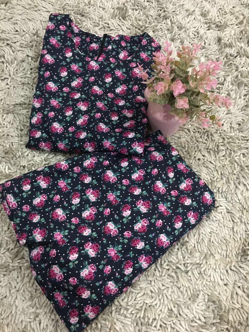 Baju Kurung English Cotton Sisik Ikan Muslimah Fashion Two Piece On Carousell