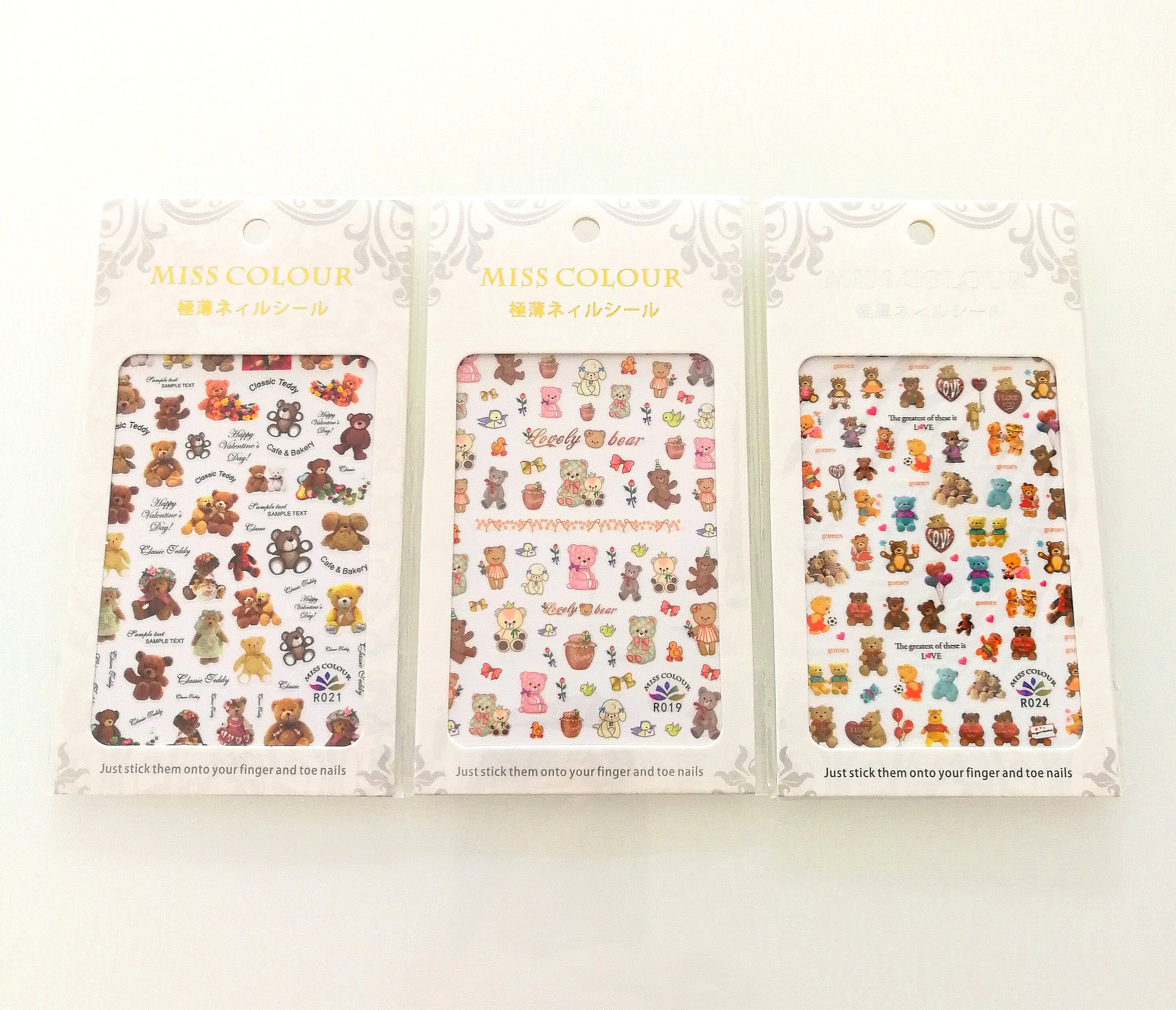 Bnip Teddy Bear Love Cute Nail Stickers Nail Art Nail Decal Health Bnip Teddy Bear Love Cute Nail Stickers Nail Art Nail Decal Health