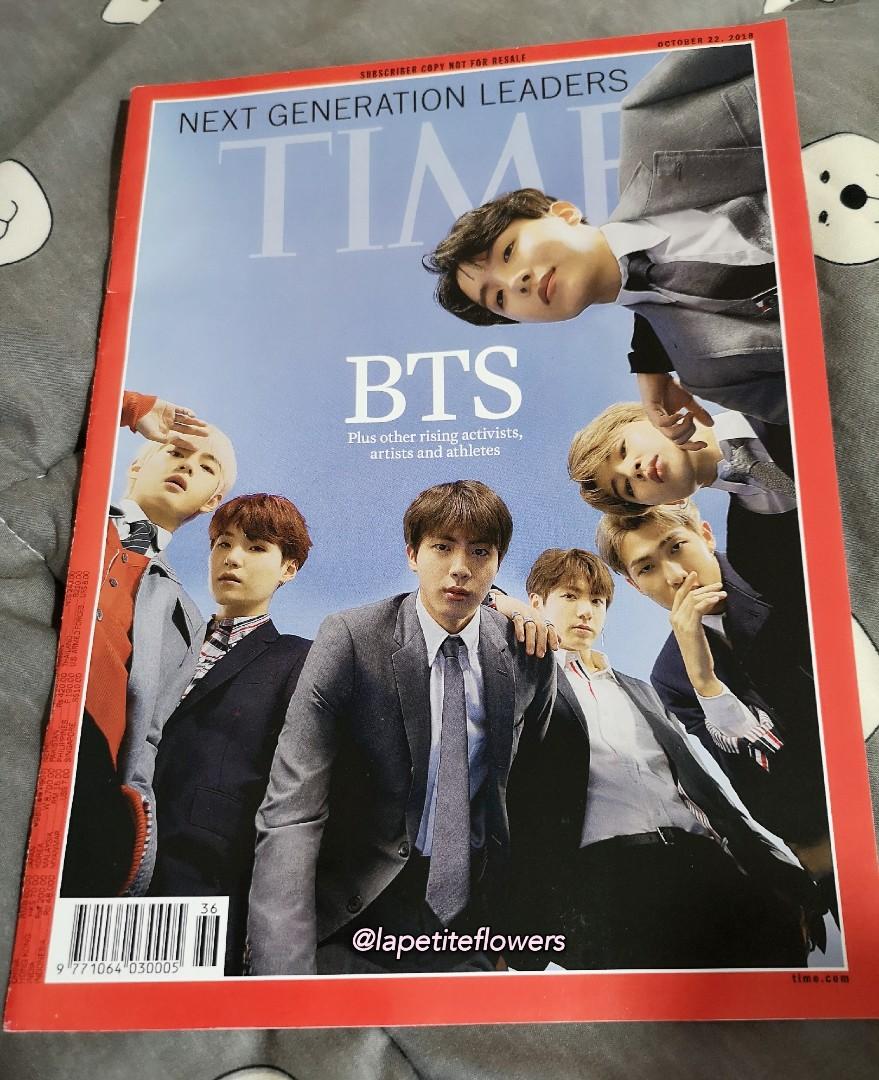 Bts Time Magazine Magazine Poster Set Hobbies Toys Memorabilia Collectibles Fan Merchandise On Carousell