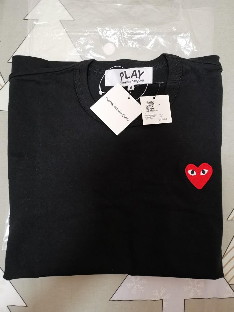 comme des garons t shirt marron